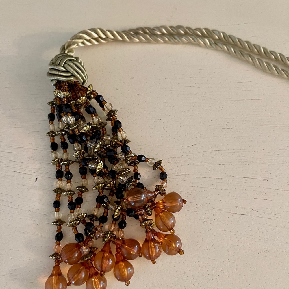 Vintage beaded tassel